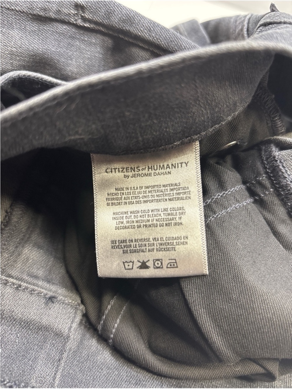 NWOT Citizens of Humanity C-of-H Man Slim Straight
Jeans Grey Wash Size 33 - Picture 2 of 7